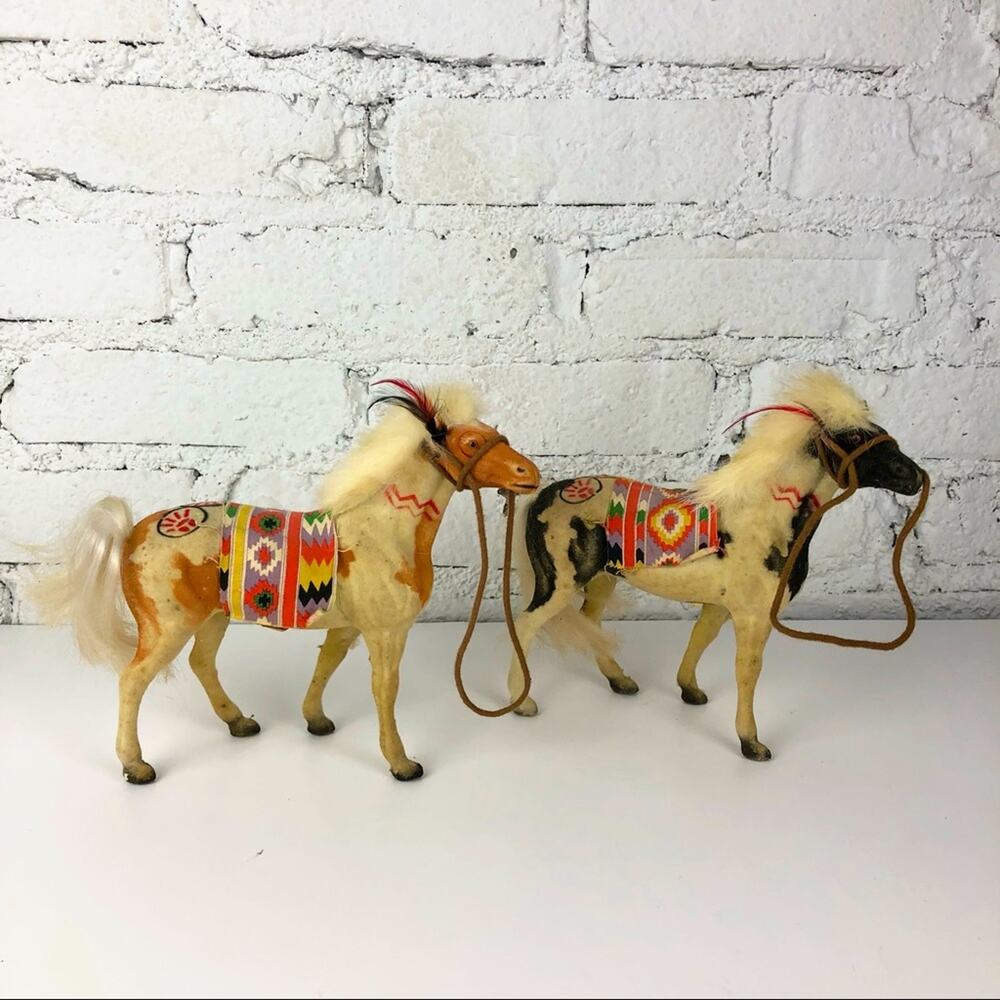 Vintage SC Plastic Toy Horses